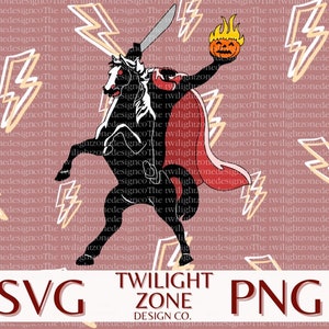 Headless horseman SVG | easy cut file for Cricut, Layered by colour. PNG | colour file for printing and sublimination