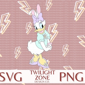 Lapin de Pâques canard SVG | Fichier facile à découper pour Cricut, superposé par couleur. PNG | fichier couleur pour impression et sublimation