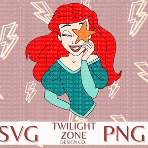 Mermaid on land SVG | easy cut file for Cricut, Layered by colour. PNG | colour file for printing and sublimination