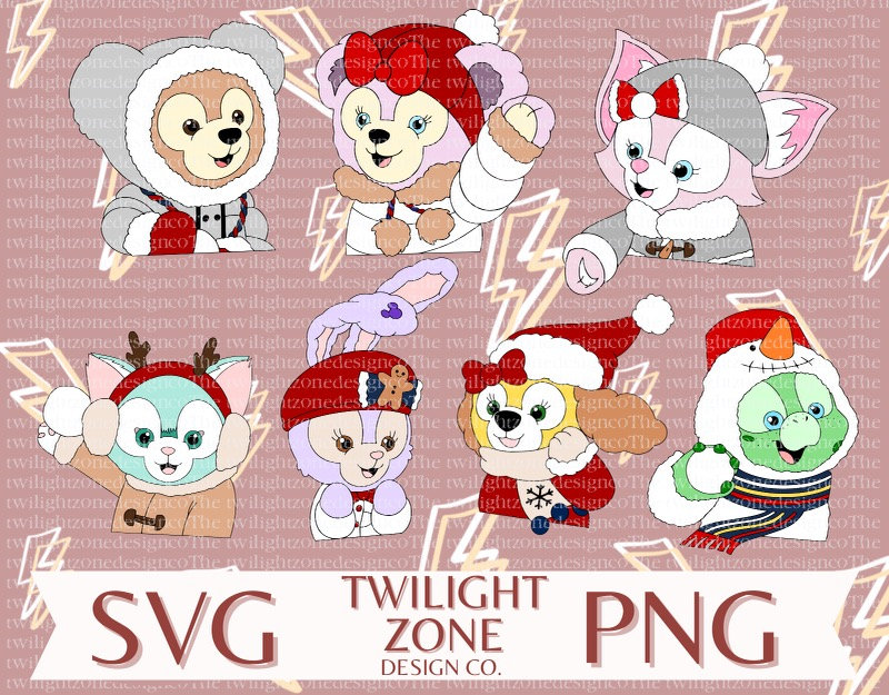 Festive Duffy and Co SVG | Easy Cut File for Cricut, Layered by