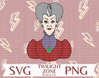 Lady tremaine SVG / file di taglio facile per Cricut, stratificato per colore. PNG / file a colori per stampa e sublimazione
