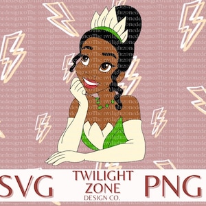 Frog princess SVG | easy cut file for Cricut, Layered by colour. PNG | colour file for printing and sublimination