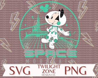 Archivo SVG/de corte fácil de Space Mountain para Cricut, con capas por color. Archivo PNG/de color para impresión y sublimación