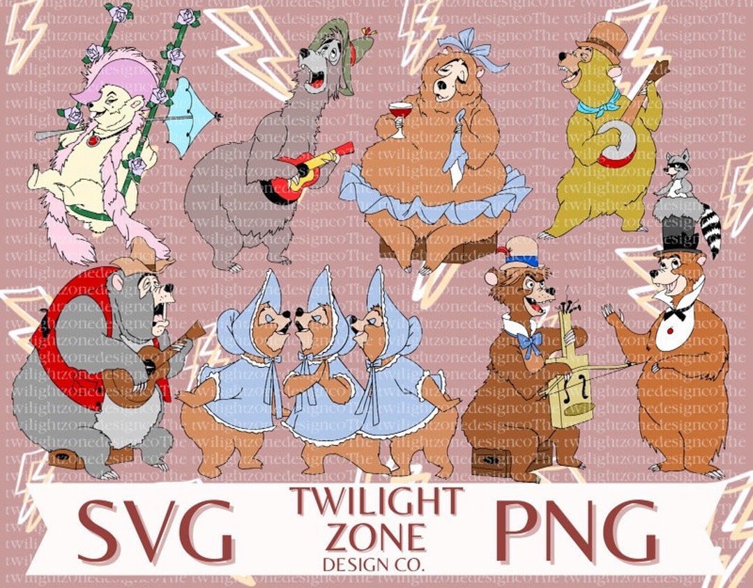 Country Bear Jamboree SVG | Easy Cut File for Cricut, Layered by Colour ...