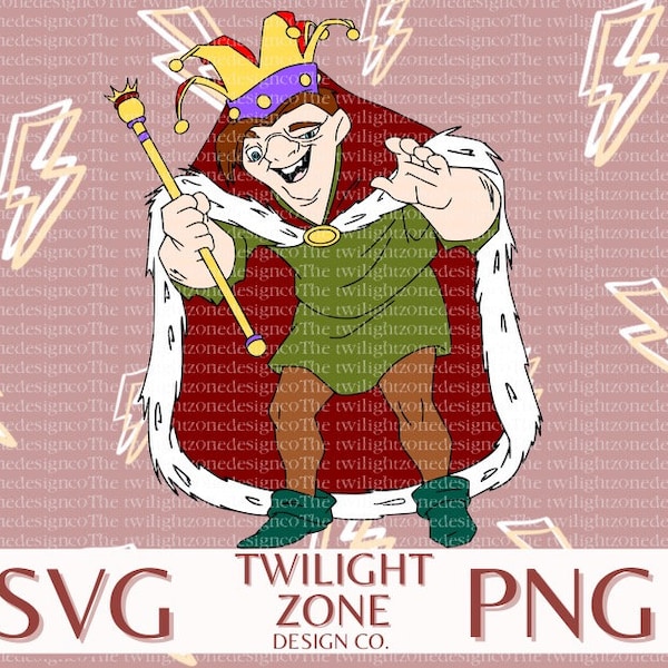 King quasi SVG | easy cut file for Cricut, Layered by colour. PNG | colour file for printing and sublimination