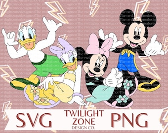 Archivo SVG/de corte fácil de la pandilla de la playa para Cricut, con capas por color. Archivo PNG/de color para impresión y sublimación