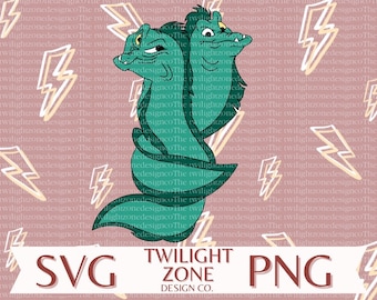 Enguias malignas SVG | arquivo de corte fácil para Cricut, em camadas por cor. PNG | arquivo colorido para impressão e sublimação