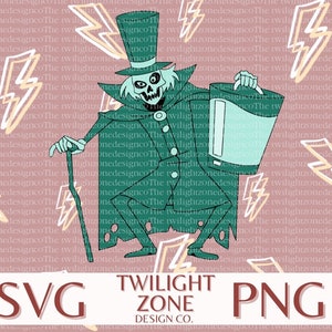 Fanart Hatbox Ghost Haunted Mansion Cricut-ready PNG/SVG