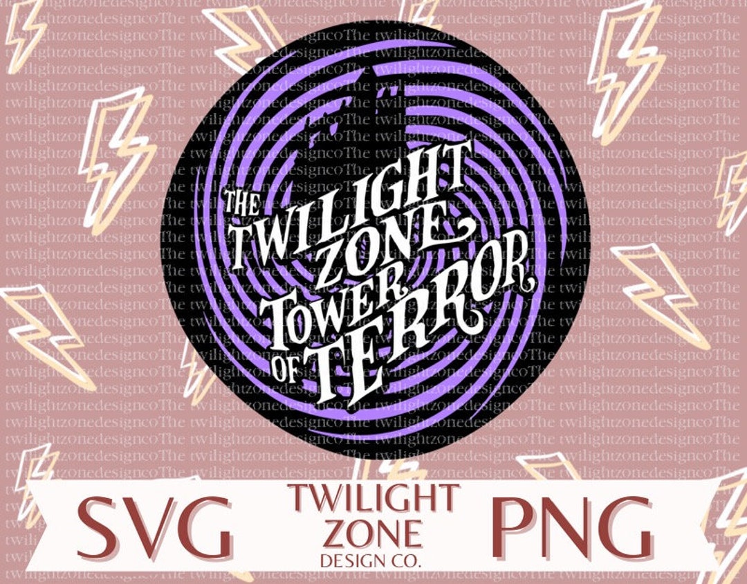 Twilight Zone SVG Easy Cut File for Cricut, Layered by Colour. PNG