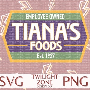 Tiana&#39;s food SVG | easy cut file for Cricut, Layered by colour. PNG | colour file for printing and sublimination