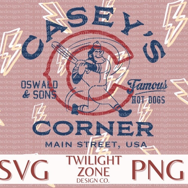 Caseys corner SVG | easy cut file for Cricut, Layered by colour. PNG | colour file for printing and sublimination