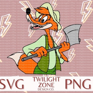 Brer fox SVG | easy cut file for Cricut, Layered by colour. PNG | colour file for printing and sublimination