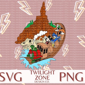Big thunder mountain SVG | easy cut file for Cricut, Layered by colour. PNG | colour file for printing and sublimination