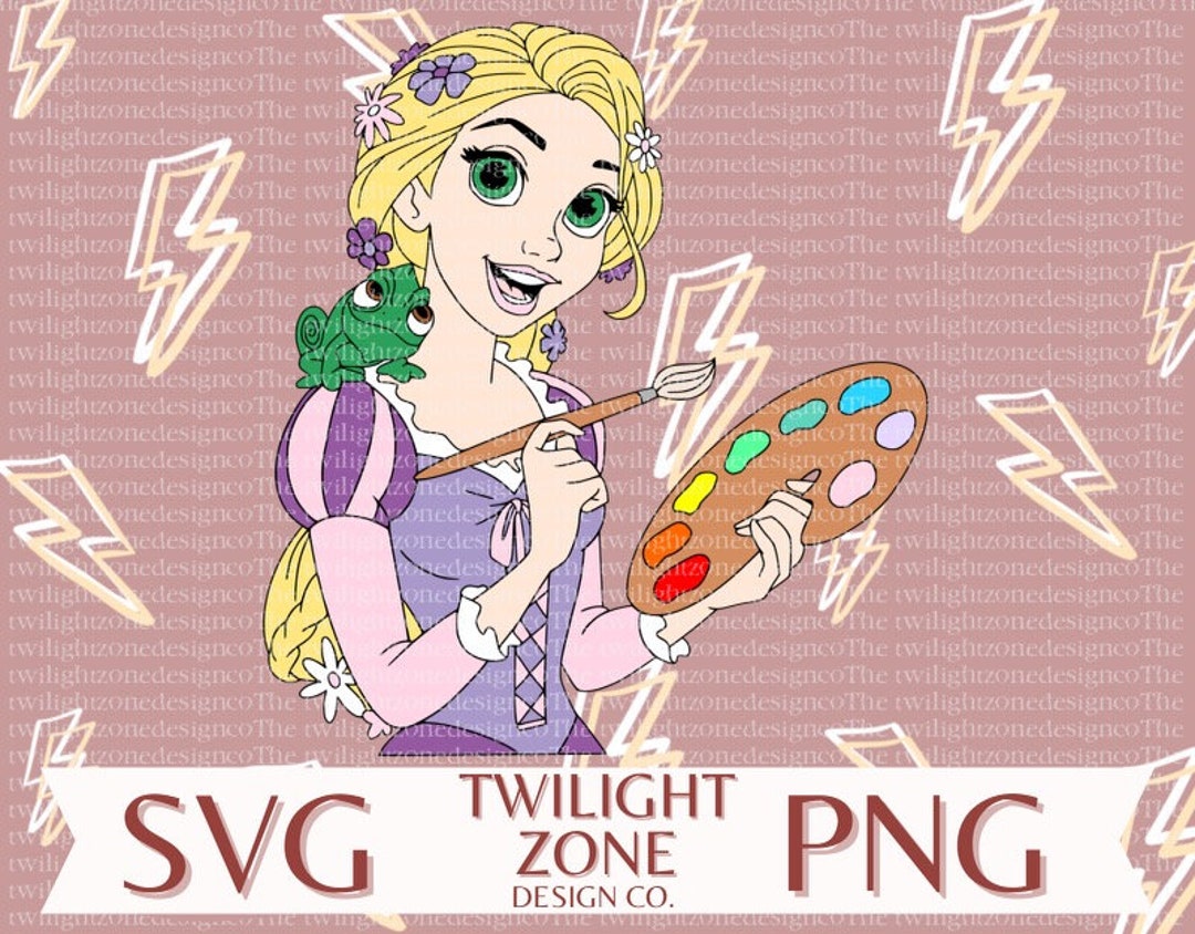 Painting Princess SVG | Easy Cut File for Cricut, Layered by Colour ...