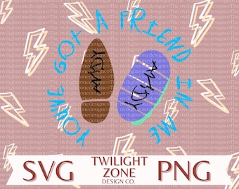Friend in me SVG | easy cut file for Cricut, Layered by colour. PNG | colour file for printing and sublimination