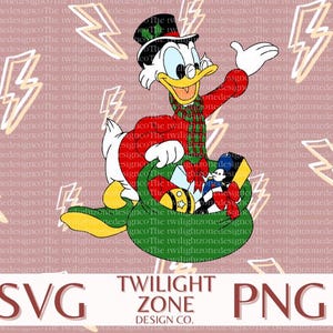 Scrooge SVG | easy cut file for Cricut, Layered by colour. PNG | colour file for printing and sublimination
