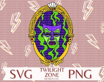 Archivo SVG/de corte fácil de espejo mágico para Cricut, con capas por color. Archivo PNG/de color para impresión y sublimación