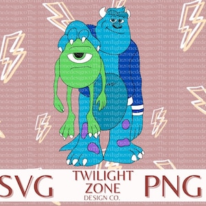 Monsters SVG | easy cut file for Cricut, Layered by colour. PNG | colour file for printing and sublimination