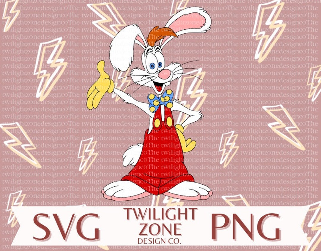 Roger Rabbit SVG | Easy Cut File for Cricut, Layered by Colour. PNG ...