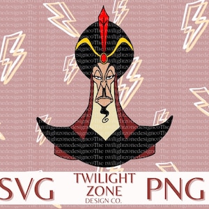 Jafar SVG | easy cut file for Cricut, Layered by colour. PNG | colour file for printing and sublimination