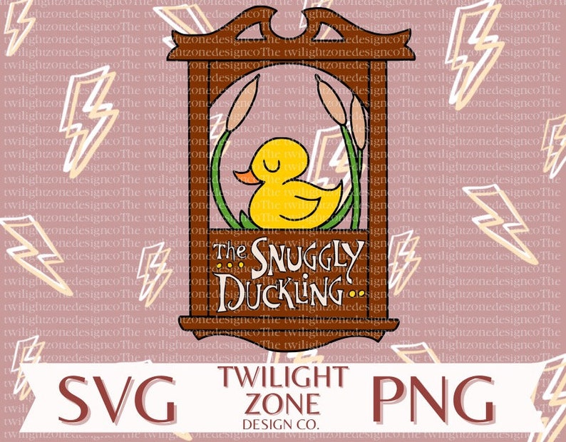 Snuggly Duckling SVG Easy Cut File for Cricut, Layered by Colour. PNG