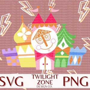 Small world castle SVG | easy cut file for Cricut, Layered by colour. PNG | colour file for printing and sublimination