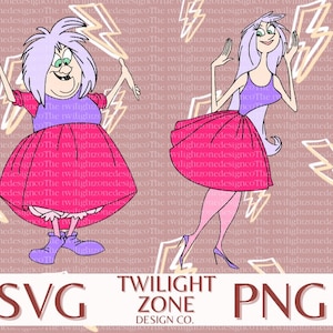 Madame mim SVG | easy cut file for Cricut, Layered by colour. PNG | colour file for printing and sublimination