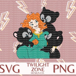 Brave SVG | easy cut file for Cricut, Layered by colour. PNG | colour file for printing and sublimination