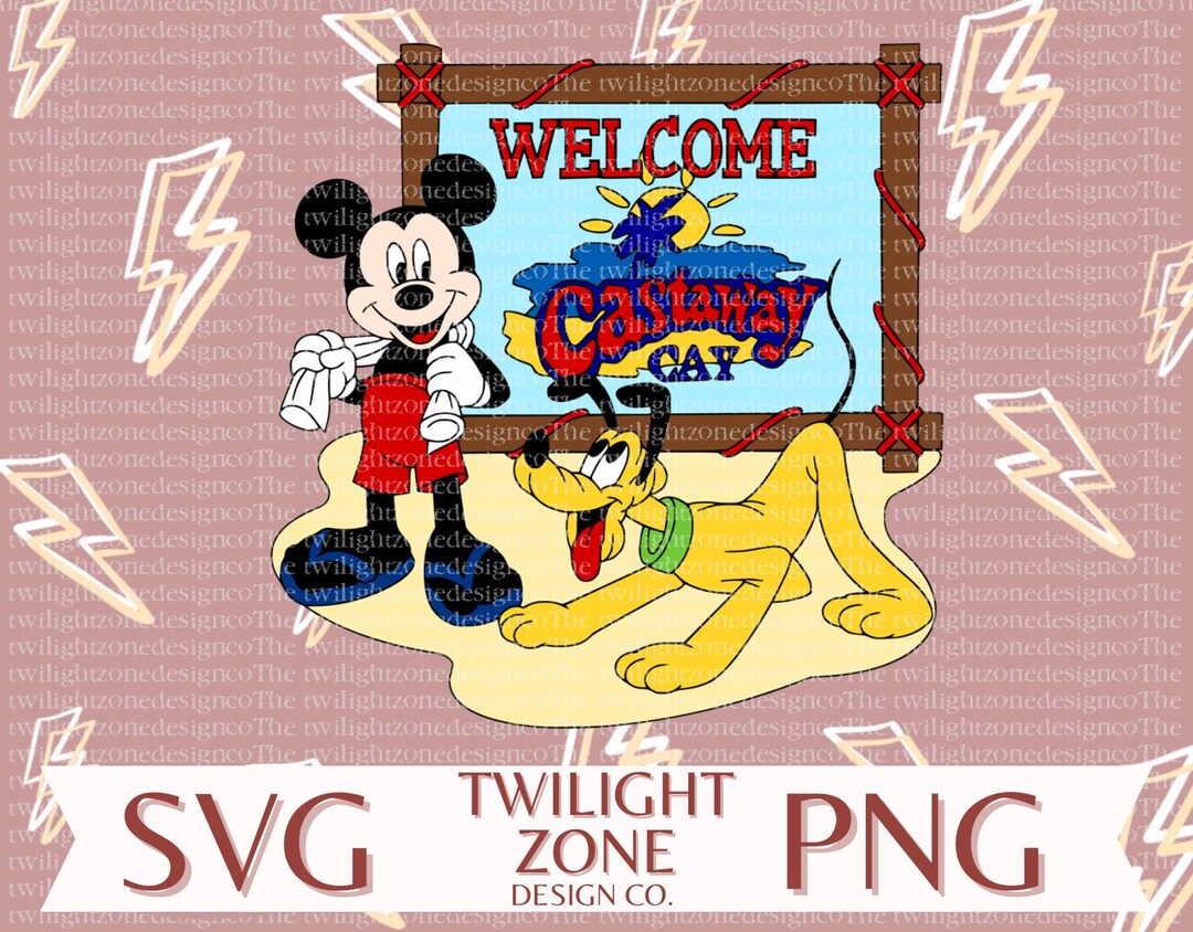 Castaway Cay SVG | Easy Cut File for Cricut, Layered by Colour. PNG ...