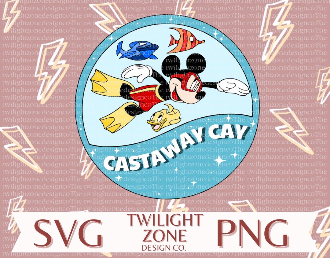 Castaway Cay SVG | Easy Cut File for Cricut, Layered by Colour. PNG ...