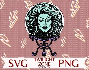 Madame Leota SVG | easy cut file for Cricut, Layered by colour. PNG | colour file for printing and sublimination