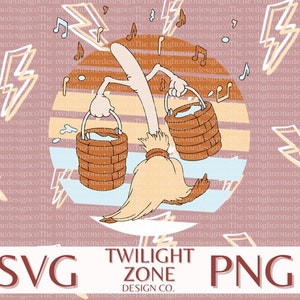 Sorcerer broom SVG | easy cut file for Cricut, Layered by colour. PNG | colour file for printing and sublimination