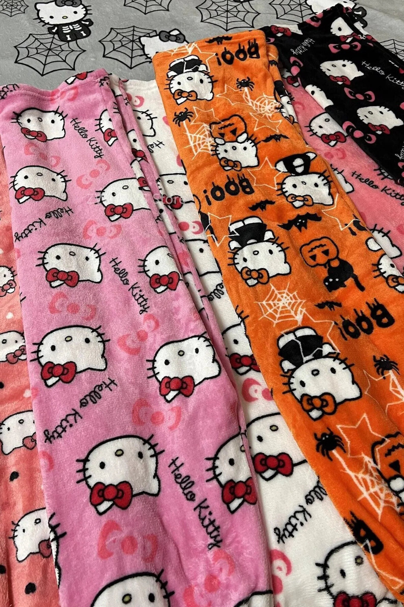 Hello Kitty Pajamas Matching Cute Halloween Pyjama Bottoms Etsy Australia