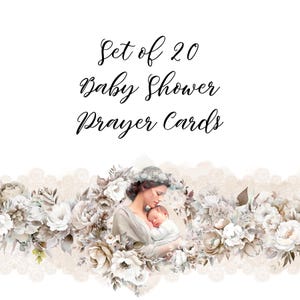 Baby Shower Prayer Cards (Set di 20) download digitale