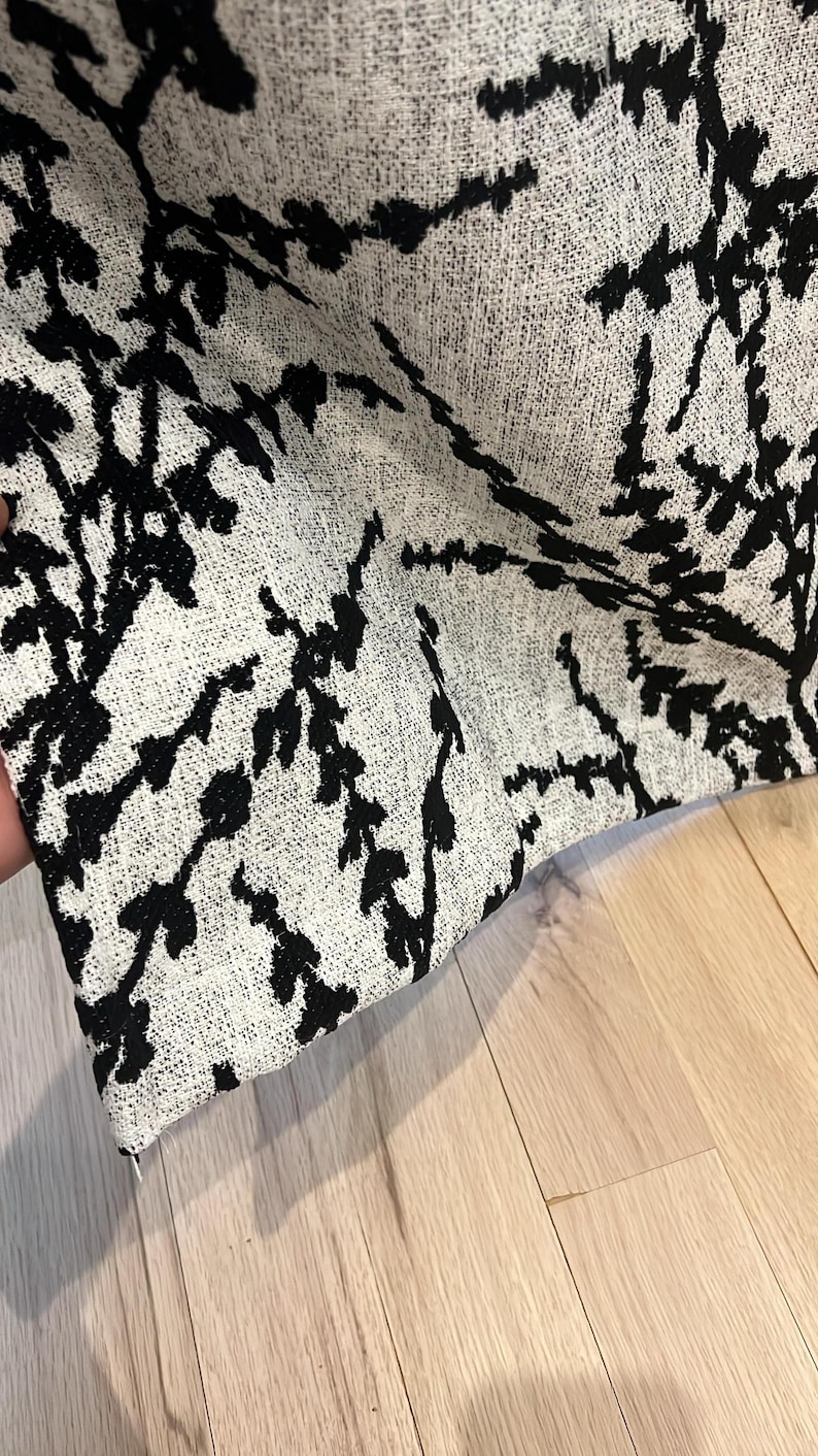 Black Snow Willow Jacquard Chenille Curtains – Thick, Elegant Drapes for Living Room or Bedroom image 6