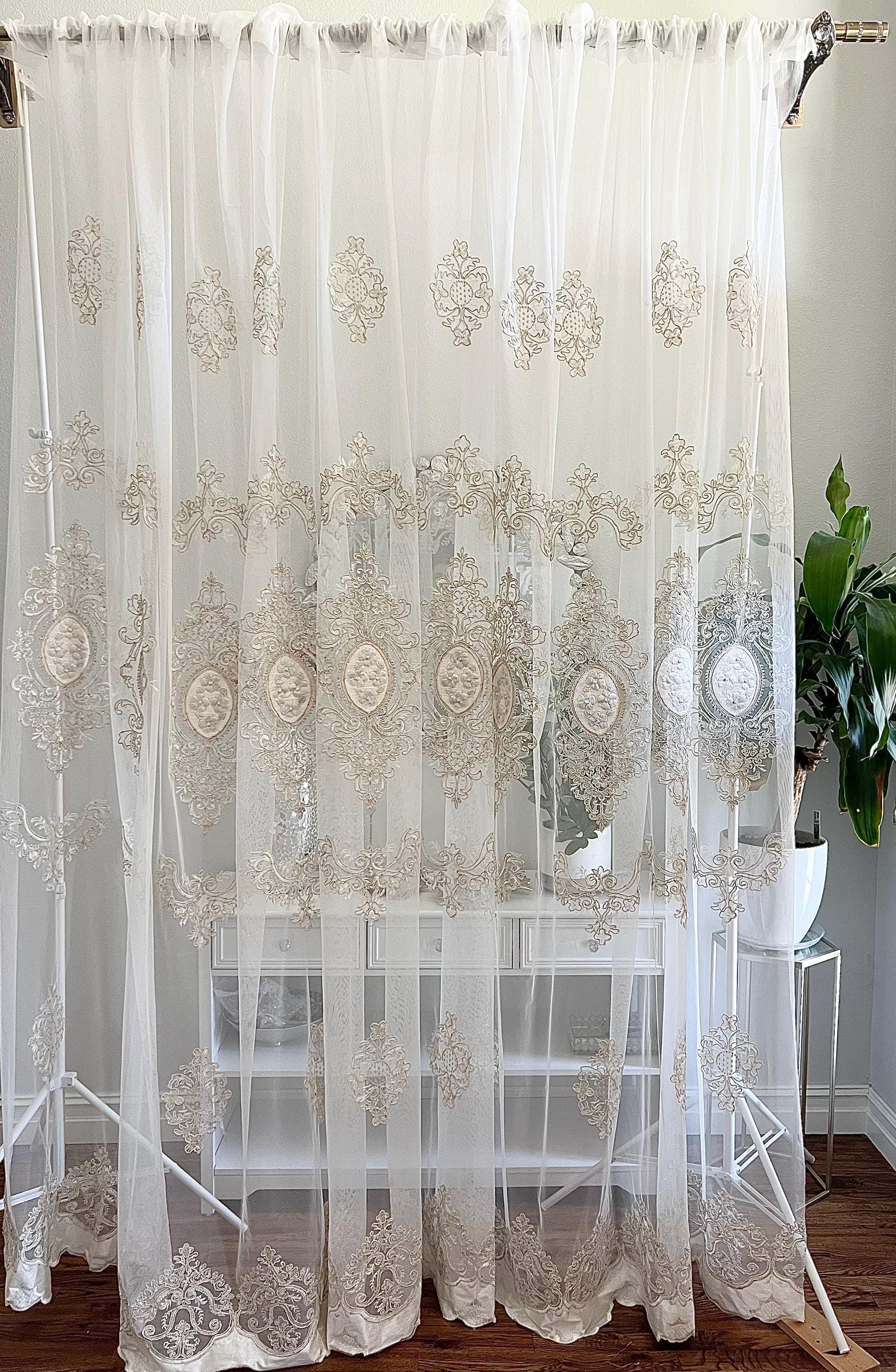 Amazon.com: HooHero Sheer Curtain Gauze Tulle Modern
