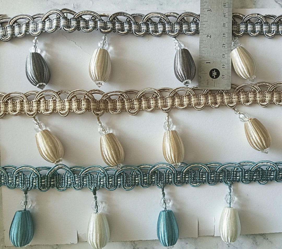Custommade Curtain Tassel Trim, Curtain Fringe Border Trim, Handmade