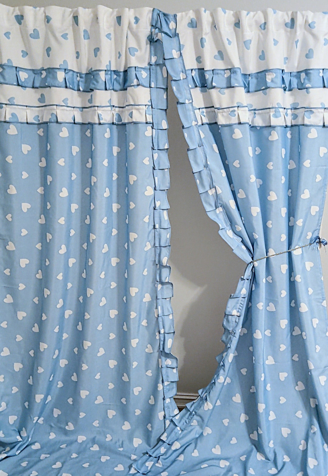 Custom Made Kids Bedroom Curtains Cotton Drapery Custom Colors and
