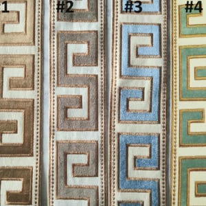 High Quality 3D Edge curtain Border Tape Curtain Trim, Greek Key Trim Tape Embroidery Trim Border Trim, 3D Velvet Embroidery Curtain Trim