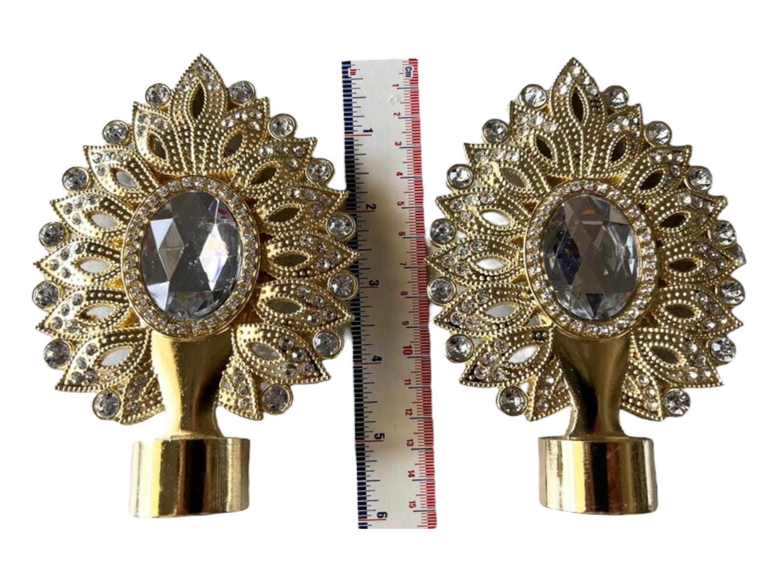 Octagonal Gold Rod Heavy Duty Single Bright GOLD Rod, Modern Luxury Heavy Duty Handmade ...
