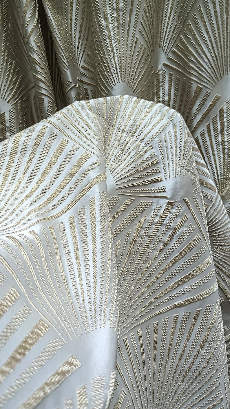 Custom Made Curtain,3d Cream Beige Jacquard Drapery,80% Blackout ...