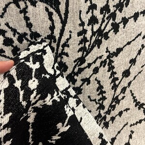 Black Snow Willow Jacquard Chenille Curtains – Thick, Elegant Drapes for Living Room or Bedroom image 7