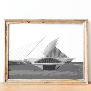 Milwaukee Art Museum | Art | Architecture | Wall Decor | MKE | Poster Prints | Custom Made