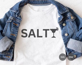 Salty Margarita SVG-fil: Cricut & Silhouette Cuttable (SVG PNG)