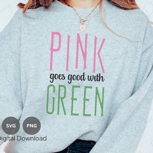 Roze past goed bij groen SVG | Slechte Svg | De muzikale Svg | Bestand knippen | SVG-png