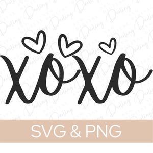 XOXO SVG PNG, Hugs Kisses svg, Valentines Day, Love, Digital Download, Cut File, Sublimation, Clipart