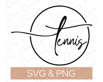 Tennis SVG Design: Apparel & Gear (SVG PNG)
