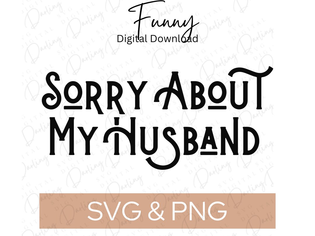 Sorry About My Husband | Hot Pink Outline Trucker