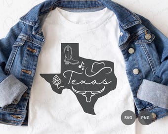 Texas Home SVG: Howdy Texan Cut File (PNG, SVG)