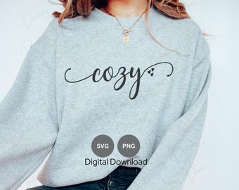 Cozy Season SVG: Autumn Vibes Cut File (Digital Download)